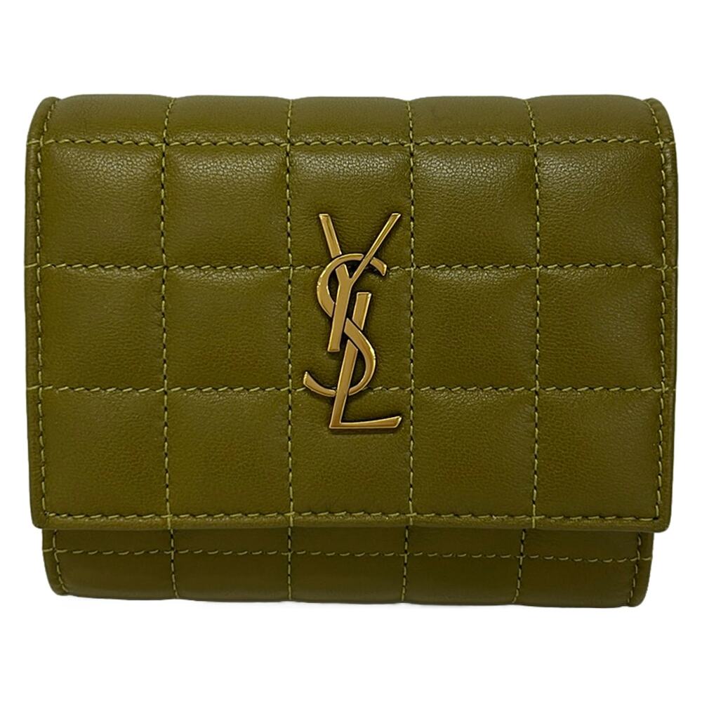 Saint Laurent PARIS Cassandra Matrasse Carre Multifold Wallet Trifold Wallet